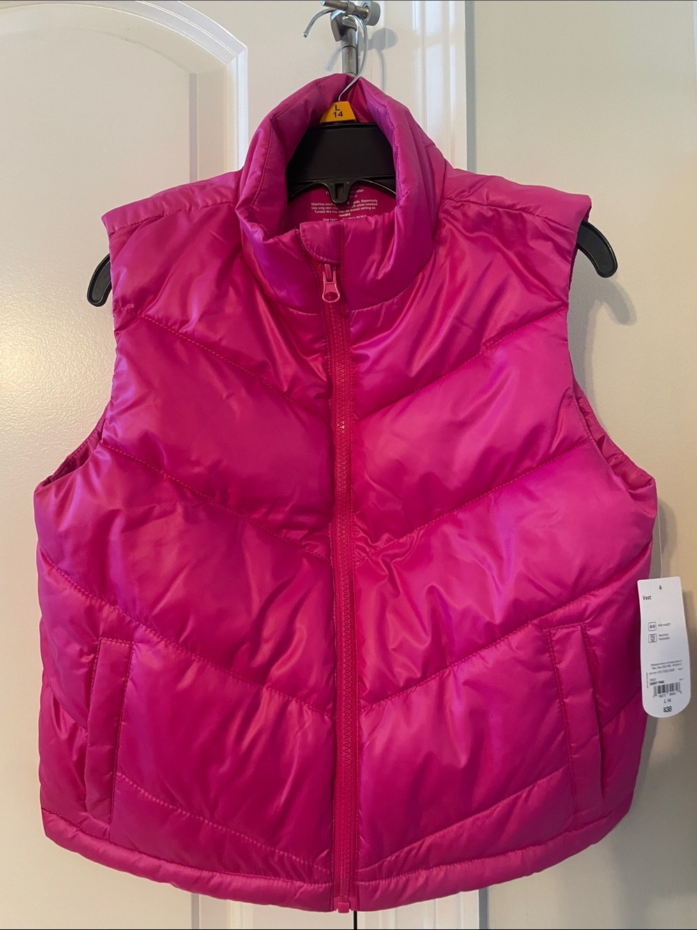 Xersion Hot Pink Quilted Puffer Vest for Kids